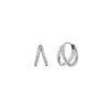 Gold&Deer 14K Goldfield Two-Line Cubic One-Touch Earrings Yellow Gold /