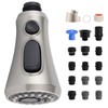 iFealClear Universal Pull Down Kitchen Faucet Head Replacement, 3 Function