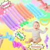 Zeuwets Pack of 18 Pop Tubes, Mini Pop Tubes Sensory