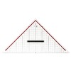 M + R 723320100 Square 32 cm Acrylic Glass Transparent, Backing – Red