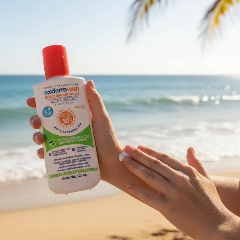 Exderm Sun Foto Protector Con Repelente Insectos Fps 50