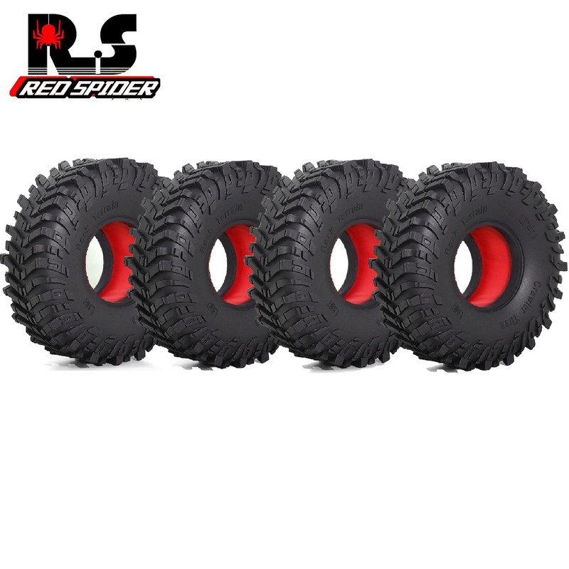 REDSPIDER 1.9 Crawler Tires(4PCS) Mud 1.9 Tires OD 4.72" with