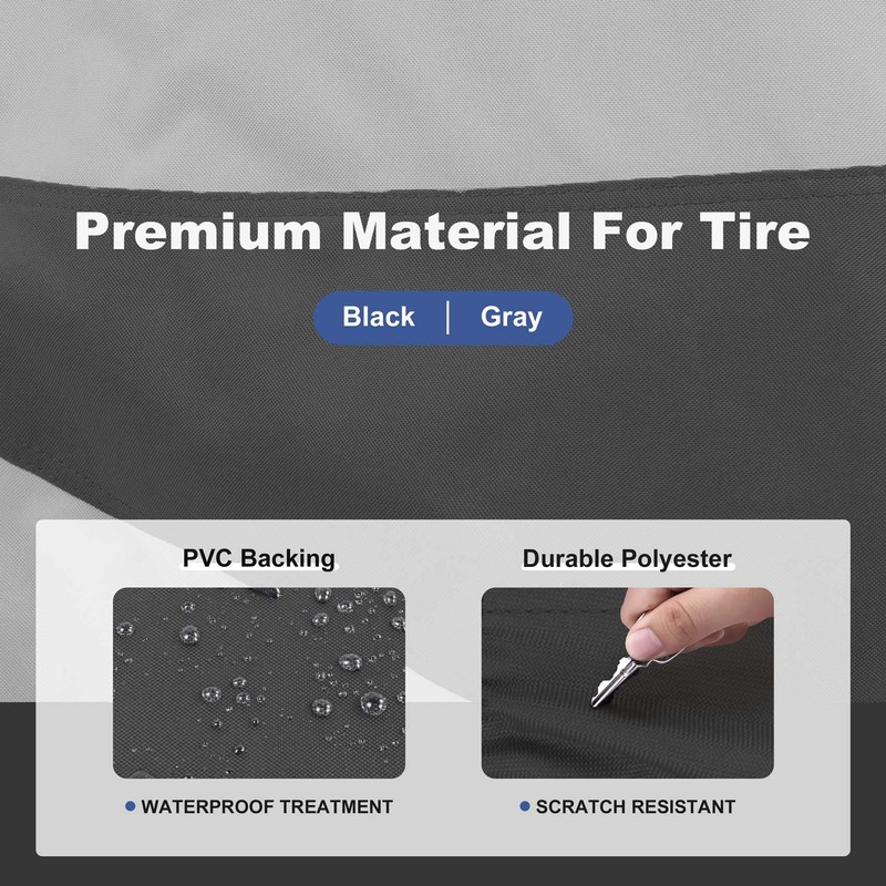 Explore Land Tire Covers 4 Pack - Tough Wheel Protector