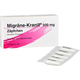 Migrane Kranit 500 mg Suppositories Pack of 10