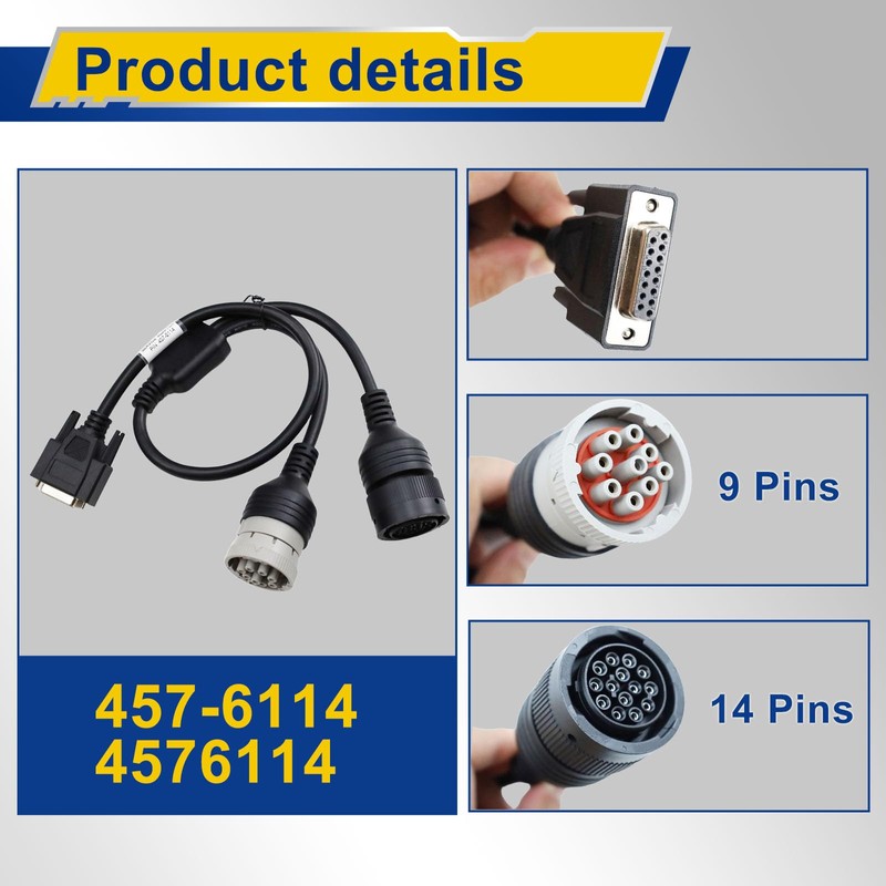 ackacoo 4576114 457-6114 Diagnostic Adapter Cable Kit | Y-Cable for