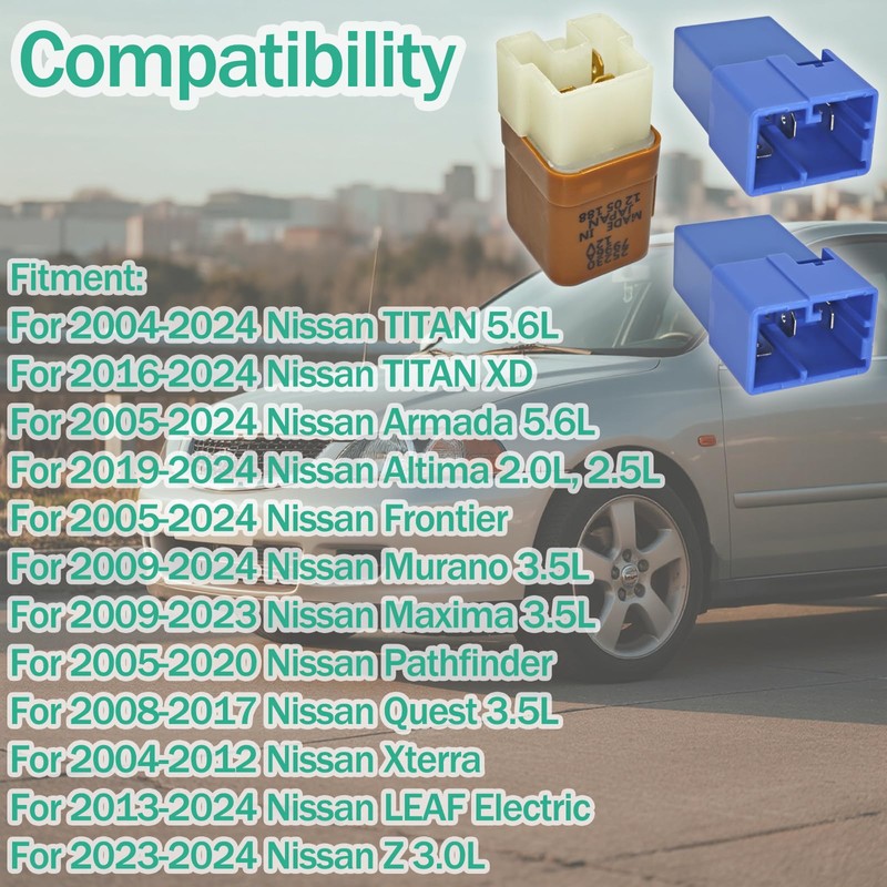 57000 Circuit Relay Kit Compatible with Nissan Armada Titan Frontier