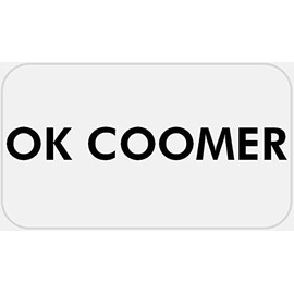 Ok Coomer - 25 Stickers Pack 2.25 x 1.25 inches - No Nut November NNN Meme