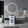 Jeasor 4-Pieces Industrial Pipe Bathroom Towel Ring Kit DIY Wall