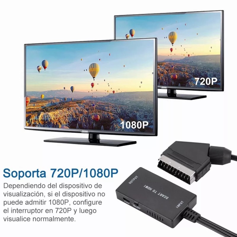 GOMITA Adaptador De Vídeo Hd Hdmi A Scart Cable De