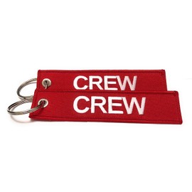 Crew Luggage Tag - Red/White - Set of 2 - Aviamart®
