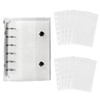 BOCAIDHK Binder Notebook, Transparent, Seal Pad, M5 Size, Includes 10