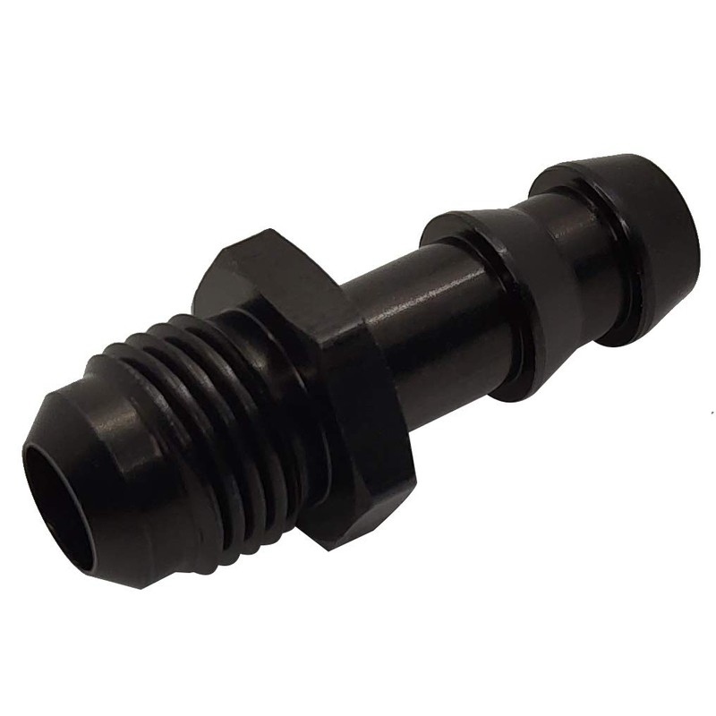 6AN Flare to 1/4 Hose Barb Fuel Line Fitting Adapter
