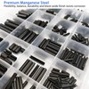 440 Pcs Slotted Spring Pin, Roll Pins, Assortment Set Steel,