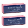 Mini bloque pulidor de uñas 4 caras 2 piezas Tropical