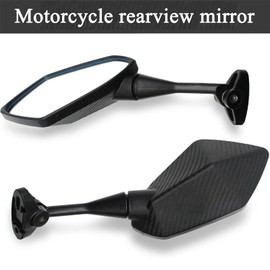 Heart Horse Motorcycle Mirrors Rear View Mirrors Compatible with CBR600 F4 F4I 1999-2006 CBR900 CBR919 CBR929 CBR954 1998-2003 RC51 RVT1000 DD250E DD300 DD350(Black grain)