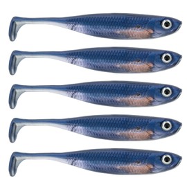 QualyQualy Soft Plastic Lures Swimbait Paddle Tail Shad Lure Bass Bait Shad Minnow Soft Bait for Trout Walleye Crappie Pike 2.75in 3.14in 3.94in (Color 11, 3.94" - 5Pcs)