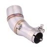 KIMISS Motorcycle Slip On Exhaust Middle Link Pipe Adapter Plug