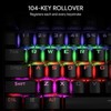AUKEY KM-G6 Wired Keyboard Mechanical For Windows Gaming PC 104