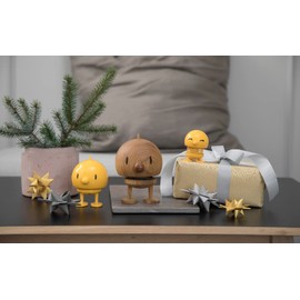 Hoptimist Bumble, Wooden Decoration, Bobble Figure & Lucky Charm Made of Wood, Decorative Scandinavian, Decorative Living Room, Office & Desk, Great Small Gifts, 10 x 10 x 15 cm, Large, Oak