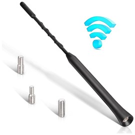 Universal Car Antenna Replacement，AM/FM/DAB Roof Car Radio Aerial Mast，Rod Car Antenna，Screws M4 M5 M6，23cm/9 inch short,car aerial