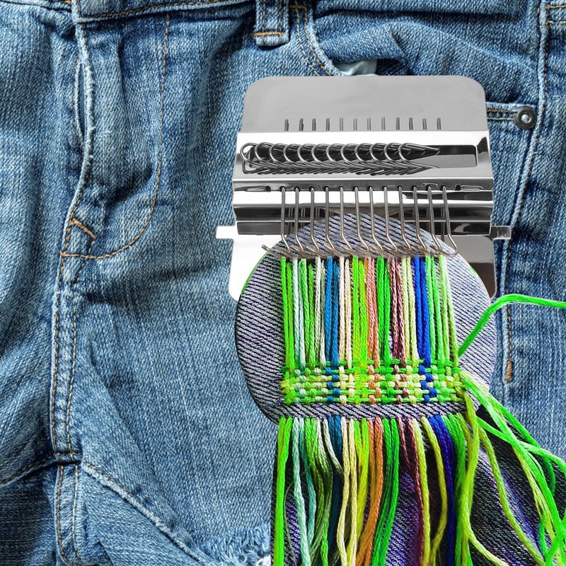 Hand Weave Tool Mini DIY Darning Tool Braiding Patching Machine