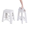 SHIMOYAMA Folding Step Stool 15IN Tall Plastic Foldable Step Stool