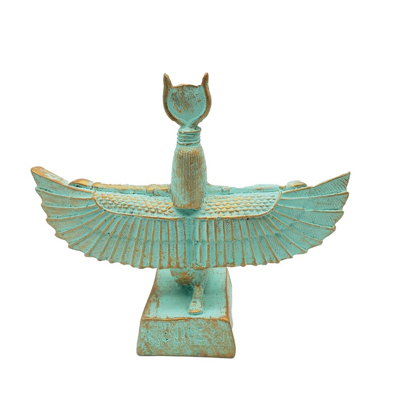 Egyptian Goddess Isis Statue Patina - Ancient Egypt Figurine- Made