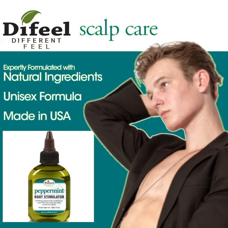Difeel Peppermint Scalp Care Root Stimulator 2.5 oz. (Pack of