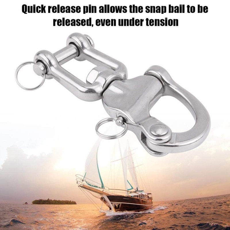 316 Stainless Steel Snap Shackles Quick Release Swivel Jaw Snap