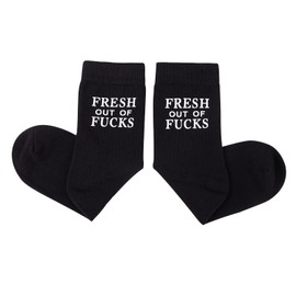 Poshzone Fresh Out Of Fucks Socks Funny Novelty Crew Socks Funny Casual Socks For Men Women,Sarcastic Gift Funny Gift for Friends,wife,Colleague.