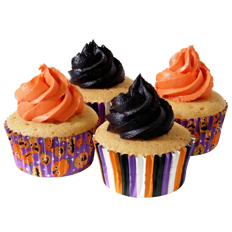 PME Halloween Foil-Lined Cupcake Cases - Pumpkin Party (Pack of