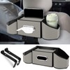 Hiitytin 7-In-1 Car Seat Back Organizer with 3.74” Cup Holders,