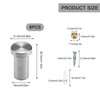 PARFCO Stainless Steel Hooks, Pack of 6 Bathroom Hooks, Wall