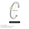 HANTNOOL Twisted Cable Bracelet for Women Fashion Wire Cuff Dupes
