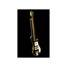 Rickenbacker Bass Pin - Black with White Pickguard