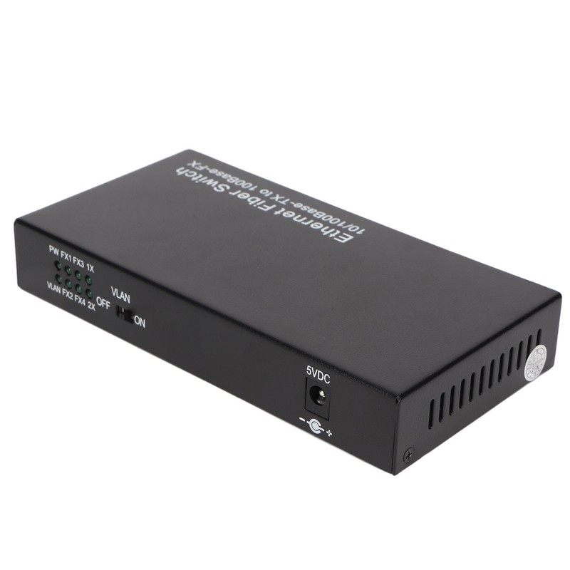 Ethernet Optical Switch 6 Ports 10 100Mbps RX1550 Tx1310nm LED