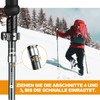 COVACURE Hiking Poles, Walking Poles, Nordic Walking Poles, 110-130 cm,
