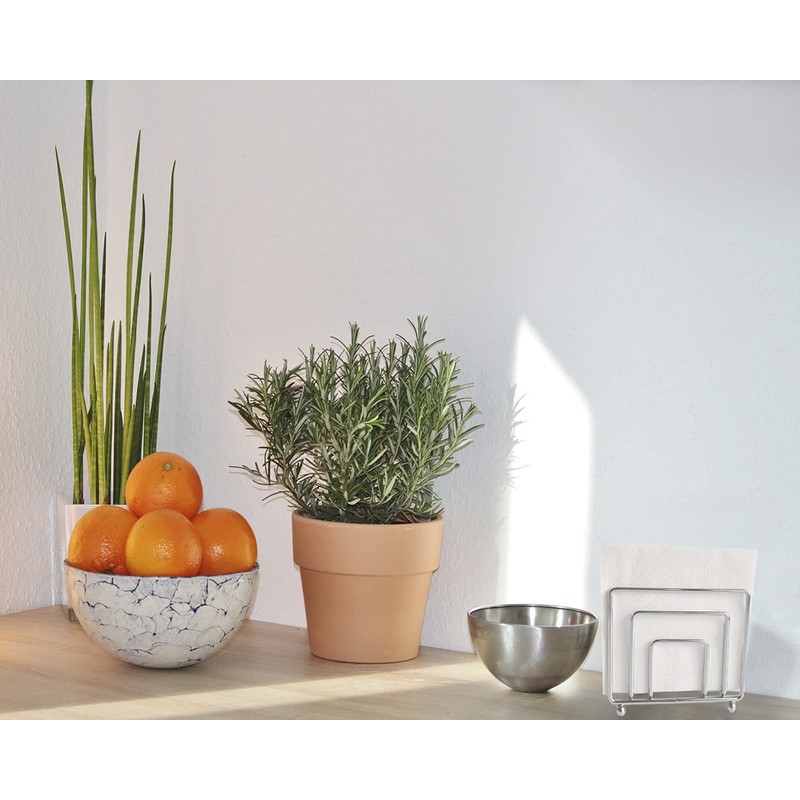 Napkin Holder Freestanding Metal Tabletop Tissue Dispenser for Tables, Dining,