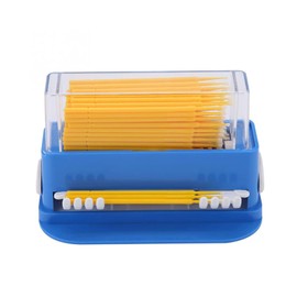 Micro Applicator Brushes, Disposable Micro Brush Tip Sticks Brush Dispenser Tips Applicators for Makeup, Oral and Dental Yellow