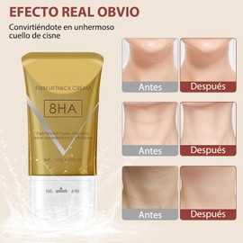 FUWEN 2PCS Crema para Cuello Reafirmante, Neck Firming Cream, con Masaje de Doble Rodillos, Firming Neck Cream, Reafirmar y Levanta la Piel Flácida, Reducir Arrugas y Papada, 120g*2