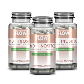 Myo Inositol Pack por 3 - Flow Supplements - Vitaminas y Minerales - 270 Cápsulas