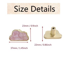 Xinally 8PCS Cloud Shaped Dresser Knobs Kids Dresser Knobs Handle Cartoon Cabinet Door Knobs Hardware Closet Cupboard Knobs for Cabinets, Dresser, Desk Drawers, Wardrobe Drawers or Bookcases (Pink)