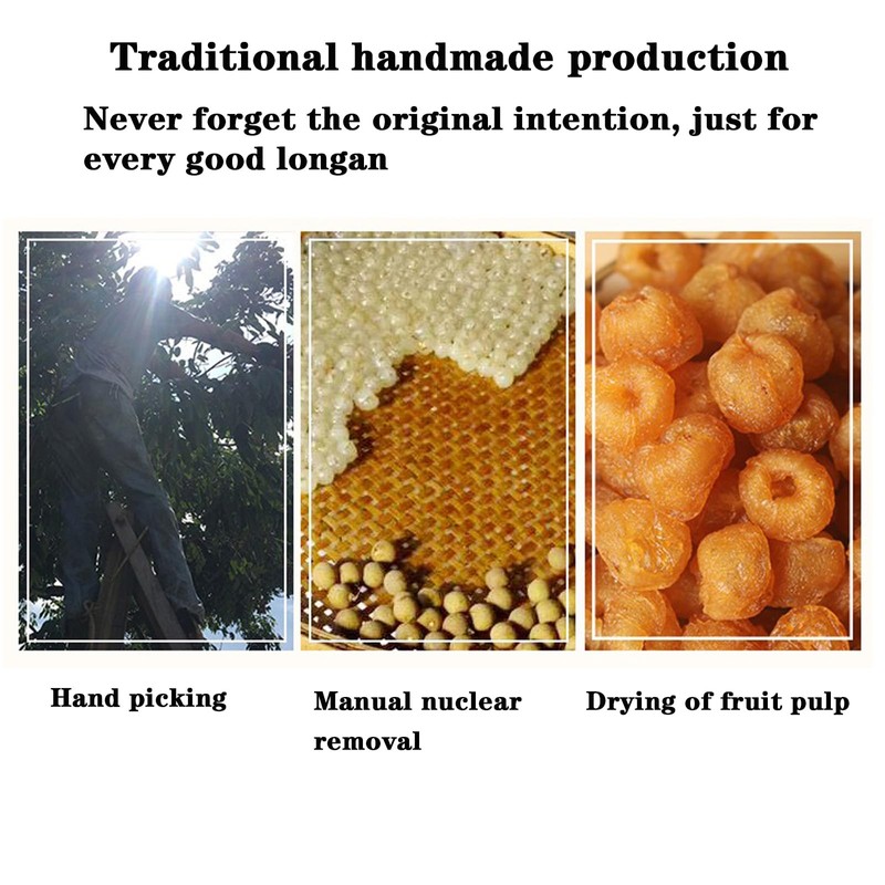 Dried Longan Fruit 桂圆干 桂圆肉 14.11oz 400g(200g*2) Longan Dried Fruit