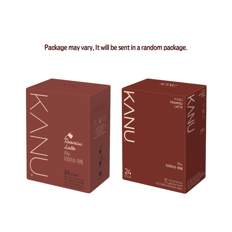 KANU Tiramisu Latte Coffee Mix, 17.3g per pack, 24 Sticks