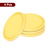 sourcing map 4pcs Car Cup Coasters Universal PVC Car Cup