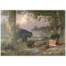 MyPuzzle Bear Mother and Her Boys - Premium 1000 Piece Puzzle - MyPuzzle Special Collection by Puzzle Galaxy