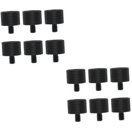 Totority 2sets Precision-made Mic Screw Adapter 5/8 to 1/4 Mini Tripod Adapter for Camera Monitor Installation 6pcs*2