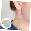 OHPHCALL 12pcs Faux Leather Craft Sheets for DIY Earrings Hair