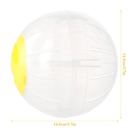 Hamster Ball, Gymnastics Ball, Hamster 14.5 cm, Hamster Run Ball, Hamster Wheel Exercise Ball, Plastic, Hamster Ball for Dwarf Hamsters, Guinea Pigs, Gerbils, Pet Jogging Play (Pink)