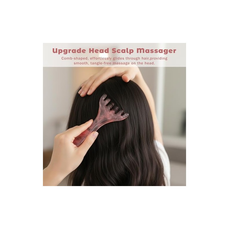 ElevateTech Scalp Massager Handheld Comb, 2 Pcs Head Massager Scalp